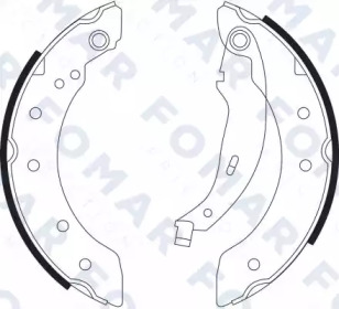 Комлект тормозных накладок FOMAR Friction FO 9098